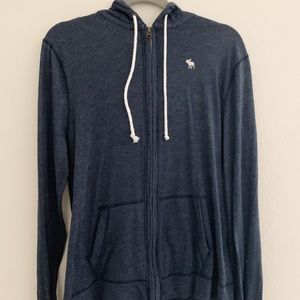 Abercrombie Logo Zip-Up Sweatshirt, Men’s Small
